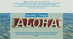 Desktop Screenshot of declutter2design.com